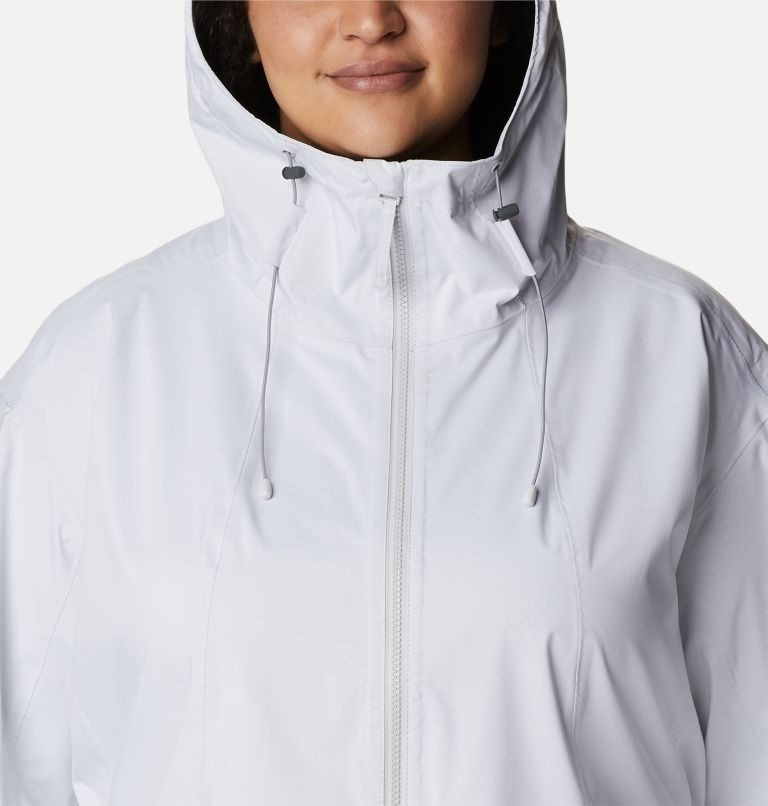 Women's Columbia Weekend Adventure Long Shell Jackets White | Plus Size CA-T0153